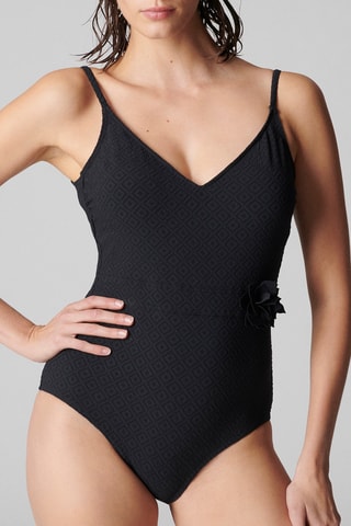 Maillot 1 pièce coques Dune - Noir