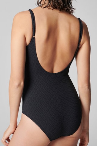 Maillot 1 pièce coques Dune - Noir