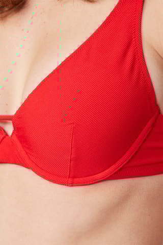 Haut de maillot push-up Jane - Cherry