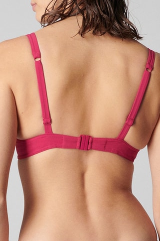 Haut de maillot push-up Mantra - Framboise