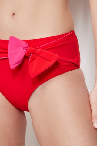 Bas de maillot taille haute Liv - Cherry