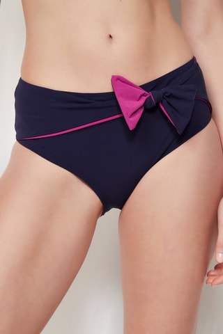 Bas de maillot taille haute Liv - Minuit