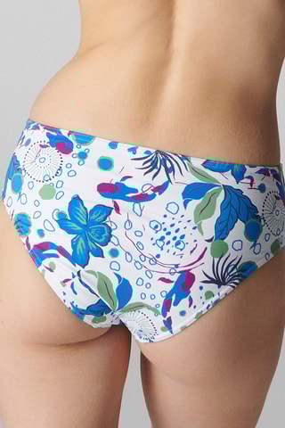 Bas de maillot Neroli - Blanc et bleu
