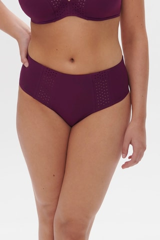 Bas de maillot taille haute Hoya - Violet