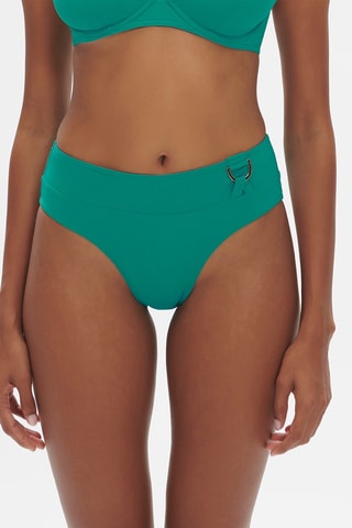 Bas de maillot taille haute Palmeraie - Vert