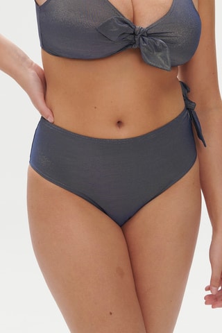 Bas de maillot taille haute Daphne - Gris foncé
