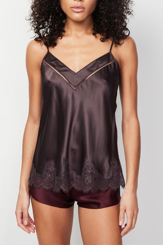 Top en soie Nocturne - Charcoal