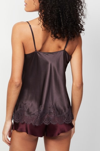 Top en soie Nocturne - Charcoal