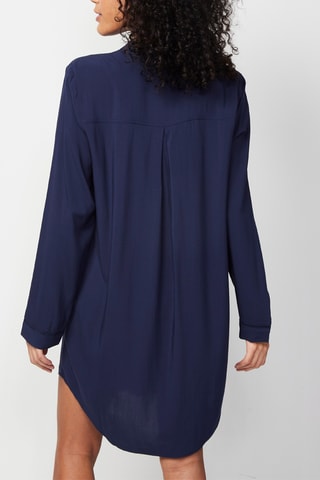 Chemise longue Songe - Bleu nuit