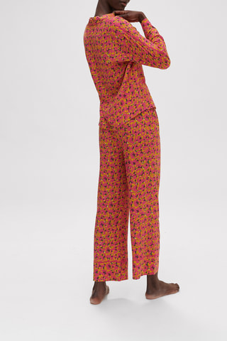 Chemise de pyjama Songe - Rose et jaune