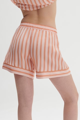Short de pyjama Caprice - Orange et écru