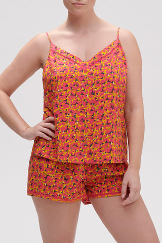 Caraco de pyjama Songe - Rose et jaune
