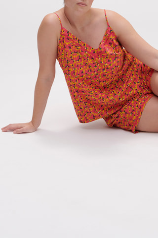 Caraco de pyjama Songe - Rose et jaune