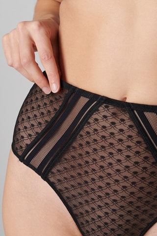 Culotte taille haute Iris - Noir