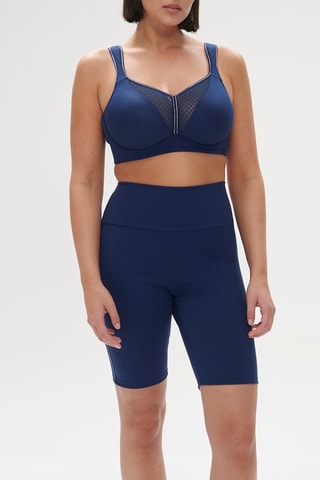 Cycliste sculptant taille haute Harmony - Bleu nuit