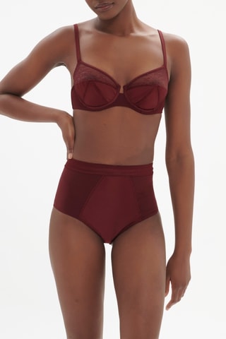Culotte taille haute Ève - Bordeaux