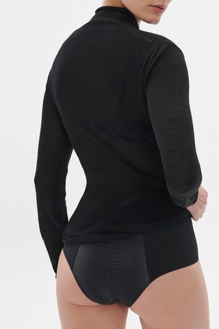 T-shirt de pyjama en laine - Noir