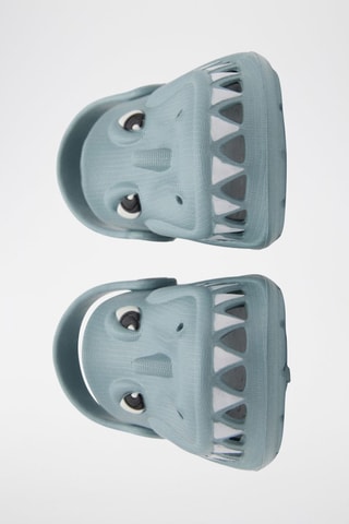 Tongs à motif dragon - Bleu clair