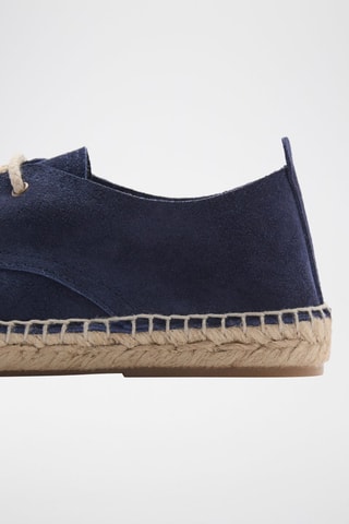 Espadrilles suède lacets - Bleu