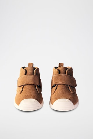 Tennis cuir biomecanics - Marron et blanc