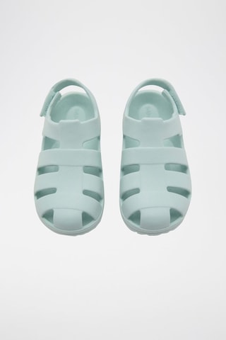 Sandales lanières Velcro - Vert menthe