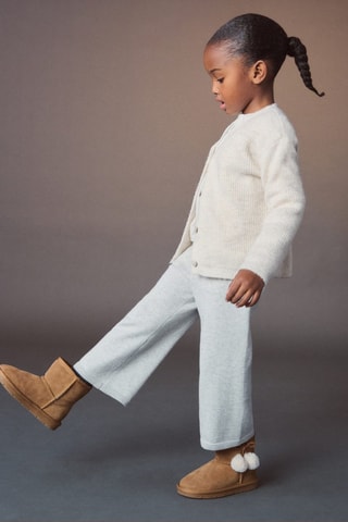 Bottes cuir tige basse - Marron