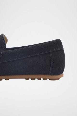 Mocassins cuir suède - Bleu