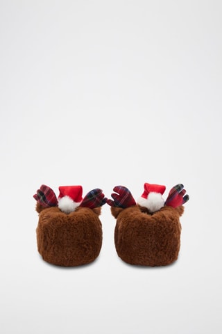 Pantoufles renne - Marron