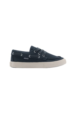 Chaussures bateau lacets - Bleu