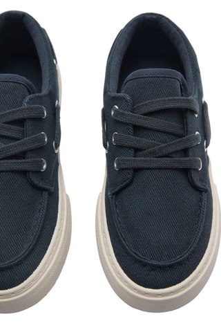 Chaussures bateau lacets - Bleu