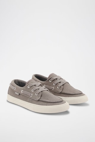 Chaussures bateau lacets - Gris