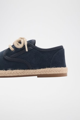 Chaussures lacées cuir - Bleu