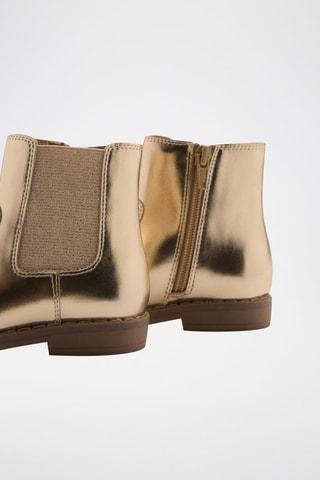 Bottines finition métallisée - Doré