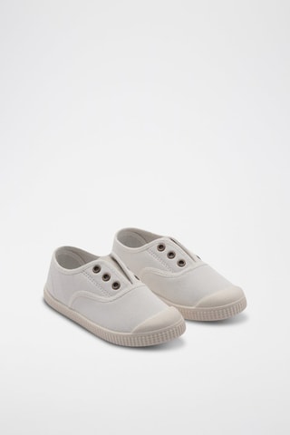 Baskets empiècements élastiques - Blanc