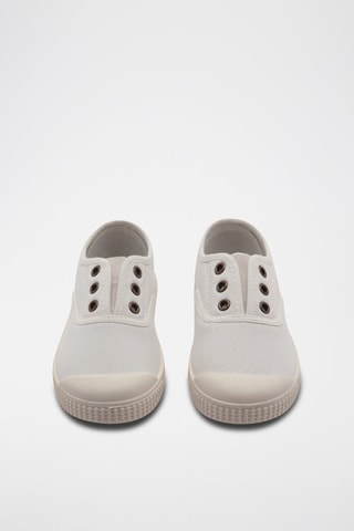 Baskets empiècements élastiques - Blanc