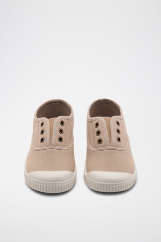 Baskets empiècements élastiques - Marron