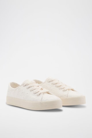 Baskets brodées - Blanc