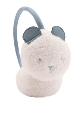 Cache-oreilles imitation mouton - Écru