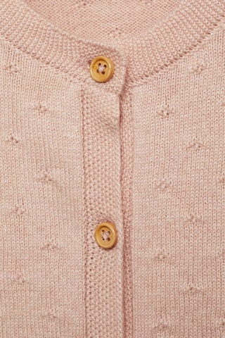 Cardigan maille brodé - Rose