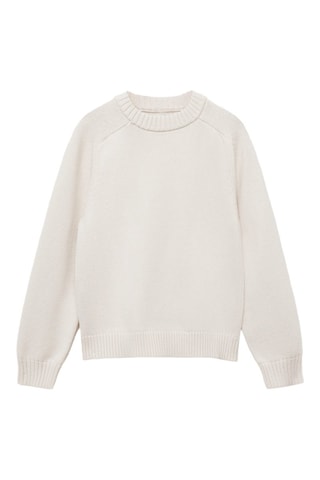 Pull-over maille coton - Ivoire