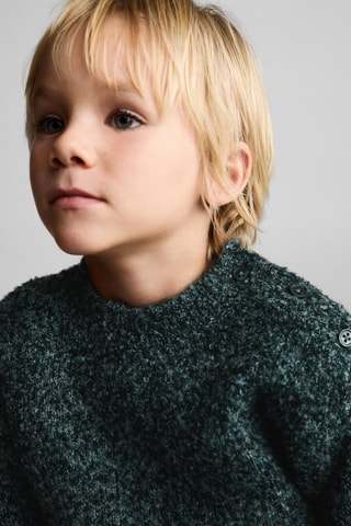 Pull grosses mailles - Vert foncé