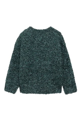 Pull grosses mailles - Vert foncé