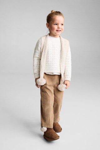 Pull en maille ajourée - Blanc cassé