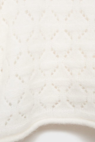 Pull en maille ajourée - Blanc cassé
