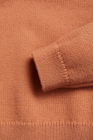 Pull-over maille coton - Orange pastel