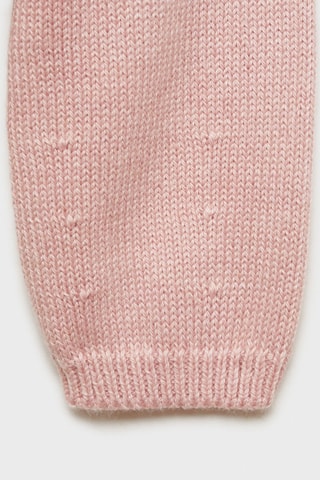 Pull-over maille détail boutons - Rose