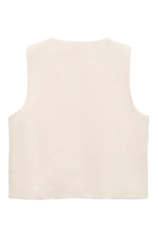 Gilet brodé miroirs - Gris clair