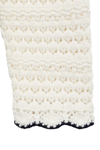 Cardigan avec bords contrastants - Blanc