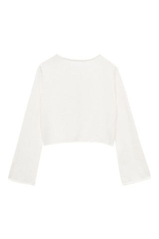 Cardigan maille fine coton - Rose clair