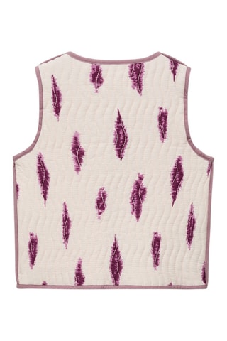 Gilet matelassé imprimé - Rose